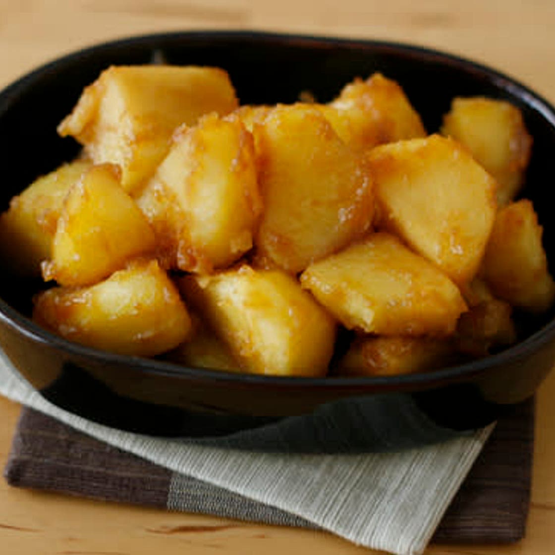 Japanese Soy Sauce Butter Potatoes (Kofuki Imo)
