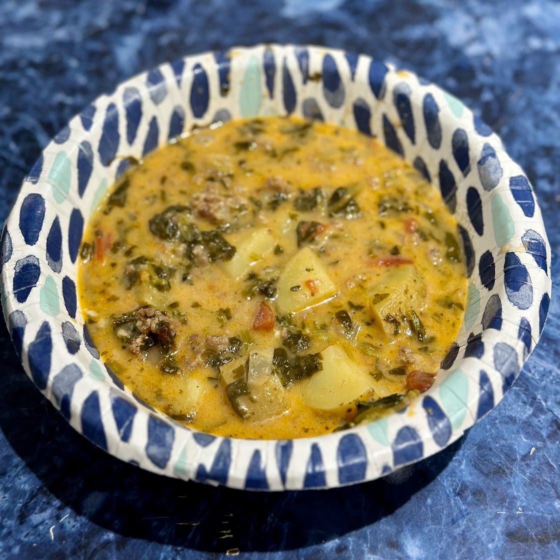 Creamy Potato Soup with Italian Sausage