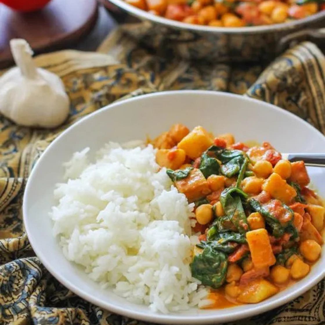 Chana Saag
(Indian Chickpea Curry)