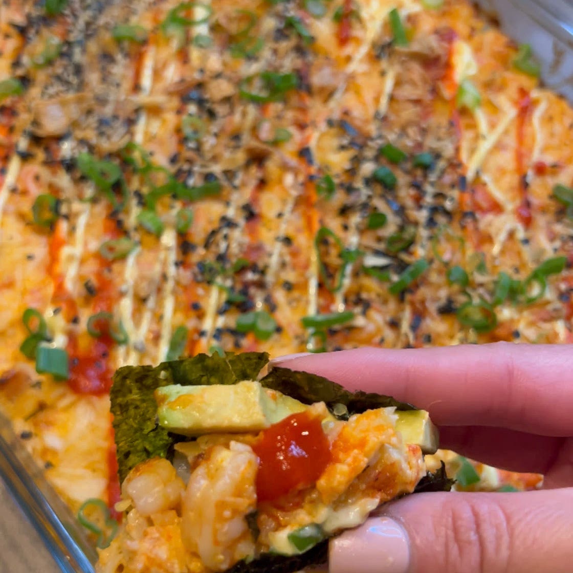 Shrimp Sushi Bake