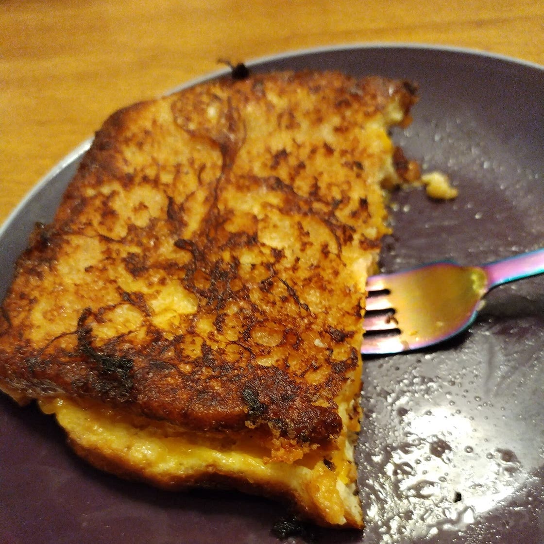 Cheesy french toast sandwich