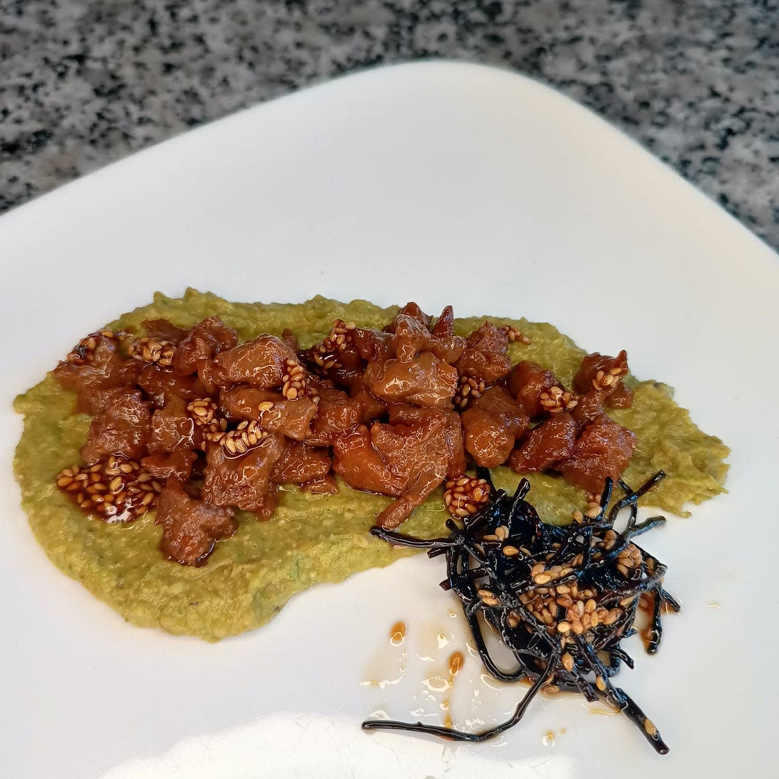 Mungbean spread with seitan and hijiki!