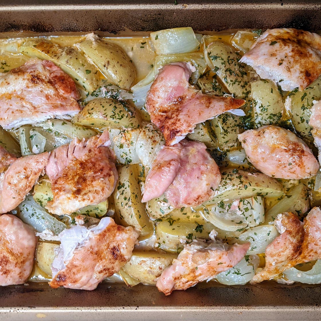 Lemon Chicken Potato Bake