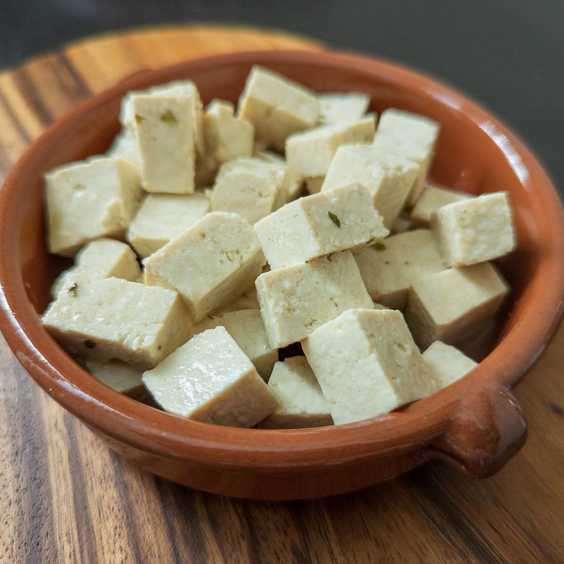 Greek-Style Marinated Tofu "Feta"