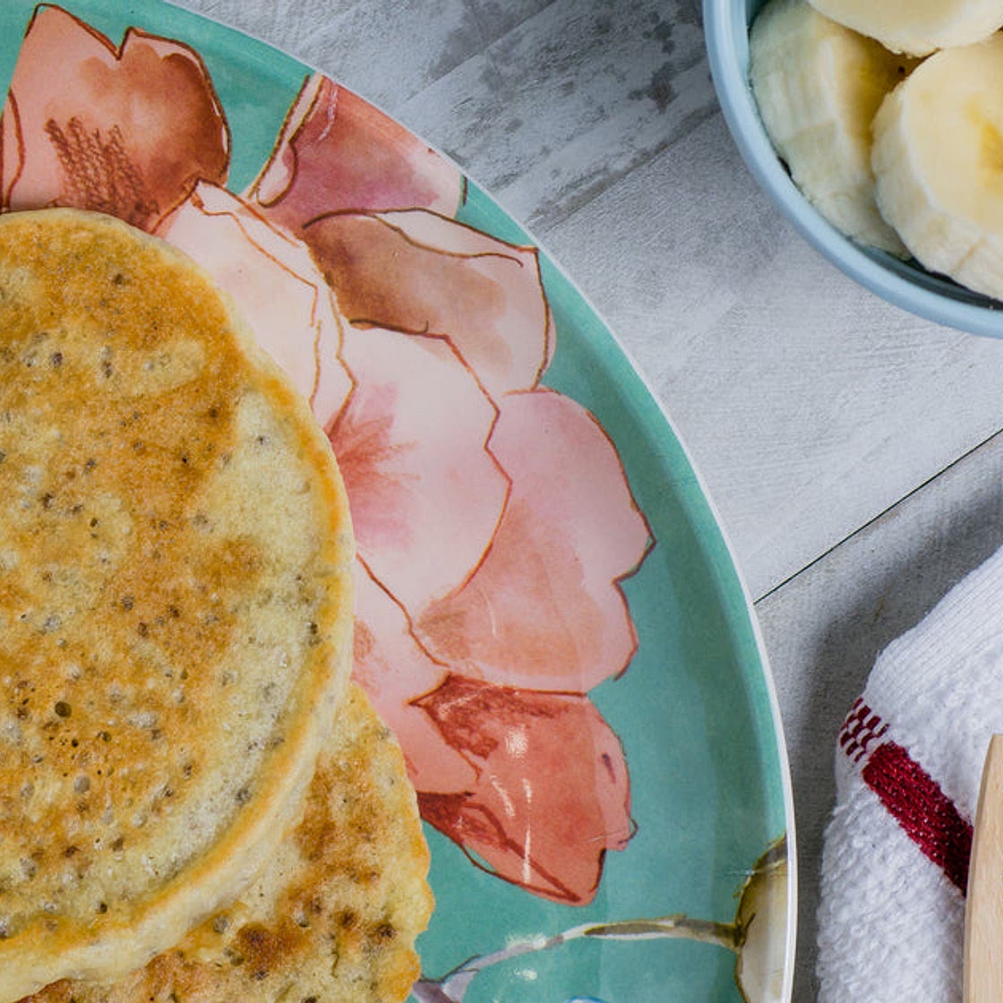 Coconut Chia Protein Pancakes Recipe