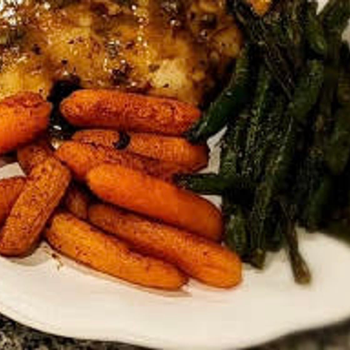 Amy’s roasted green beans & carrots 