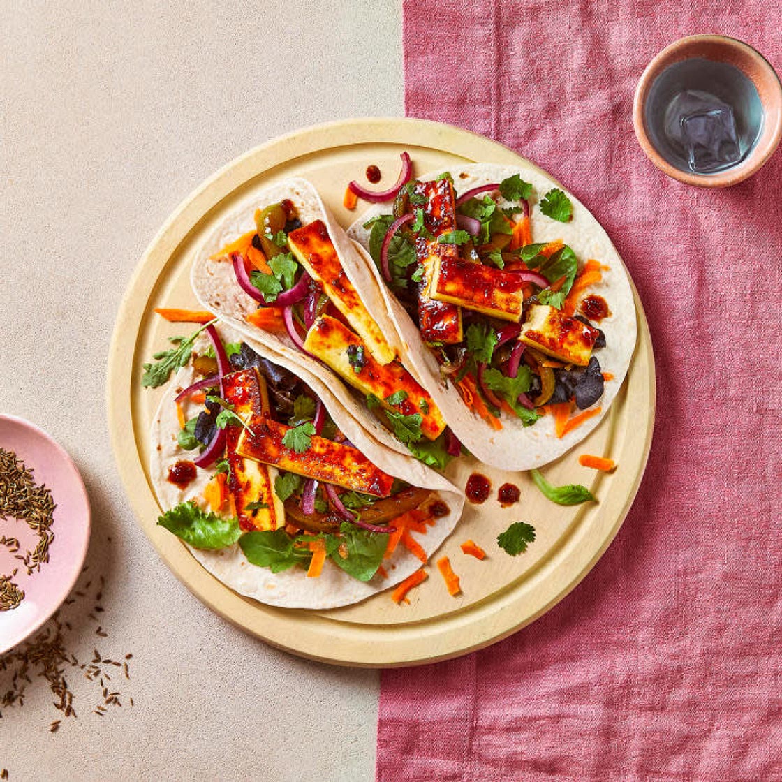 Sweet Chilli Paneer Kati Wraps