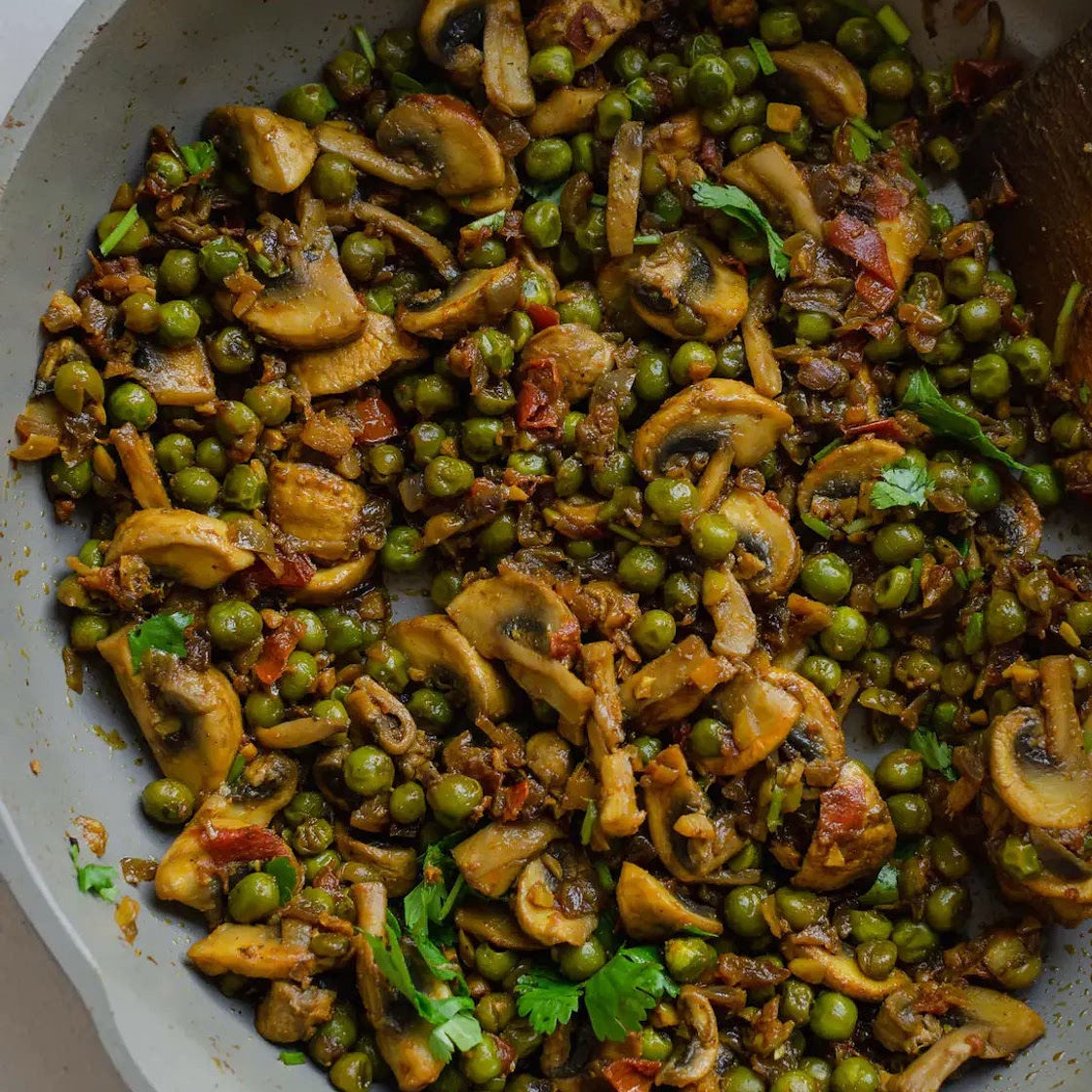 Matar Mushroom Sabzi