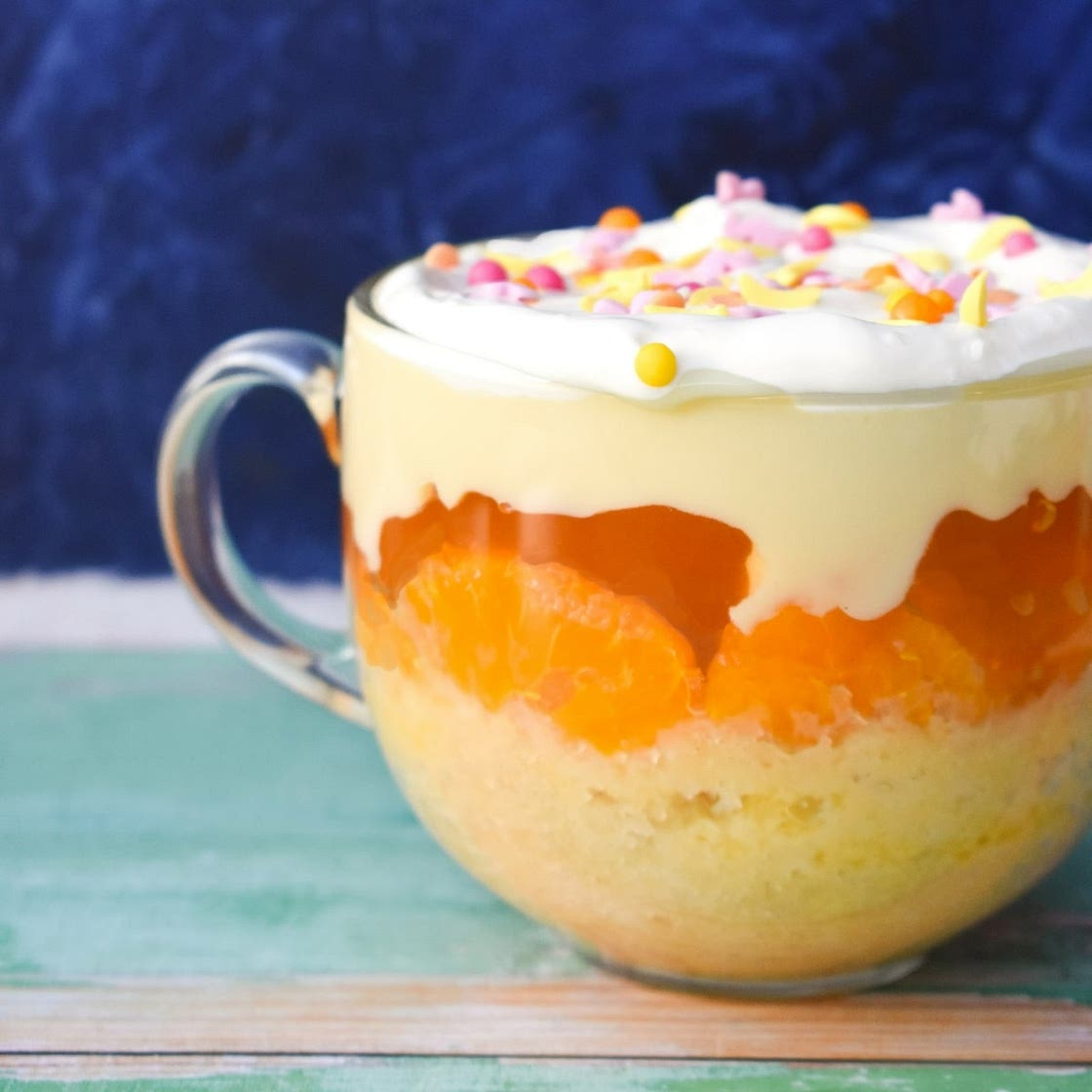 Easy Vegan Fruit Trifle with Microwave Sponge Cake