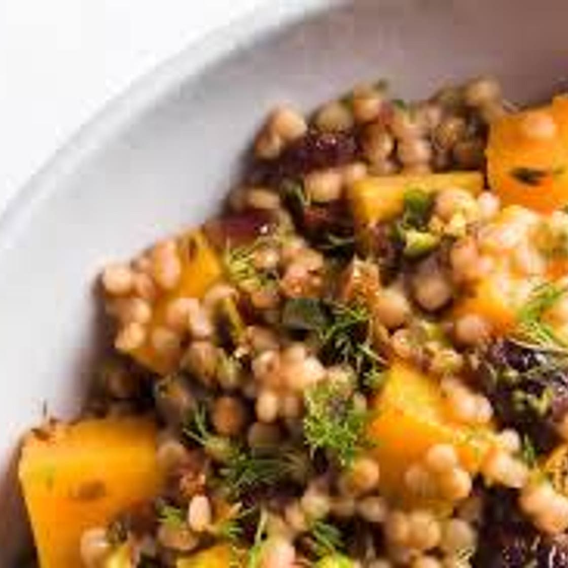 Toasted Couscous w/ Squash & Cranberries