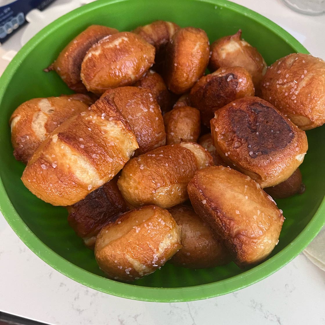 Homemade Pretzel Bites for the Bread Machine