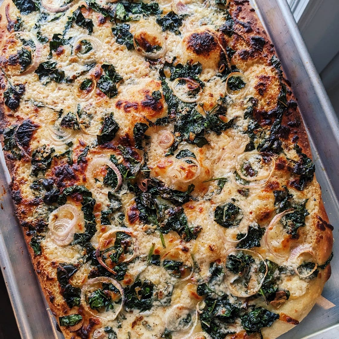 Creamed Kale Pizza