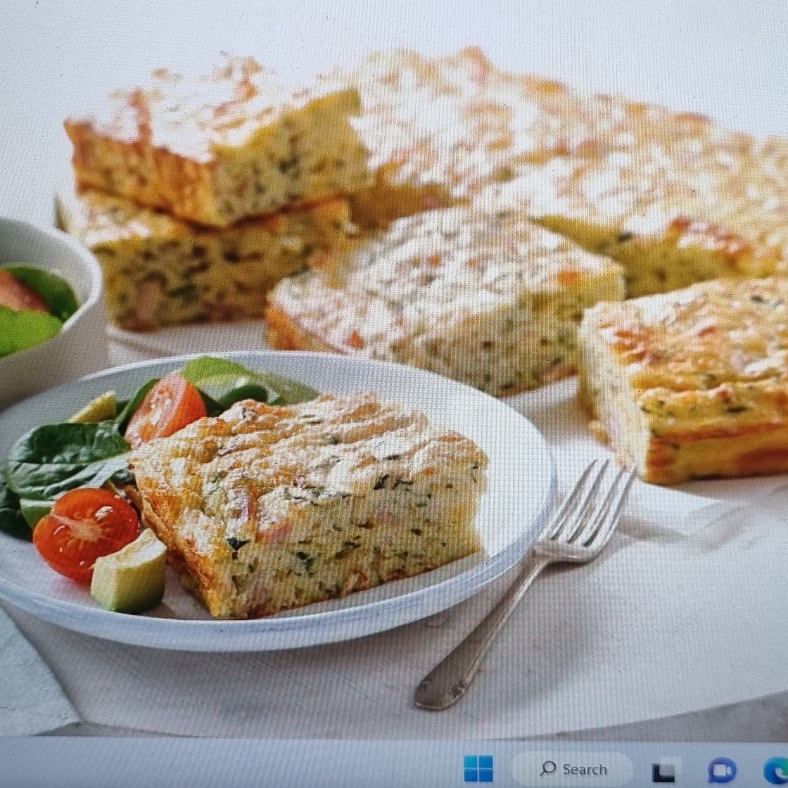 Zucchini and Bacon Slice