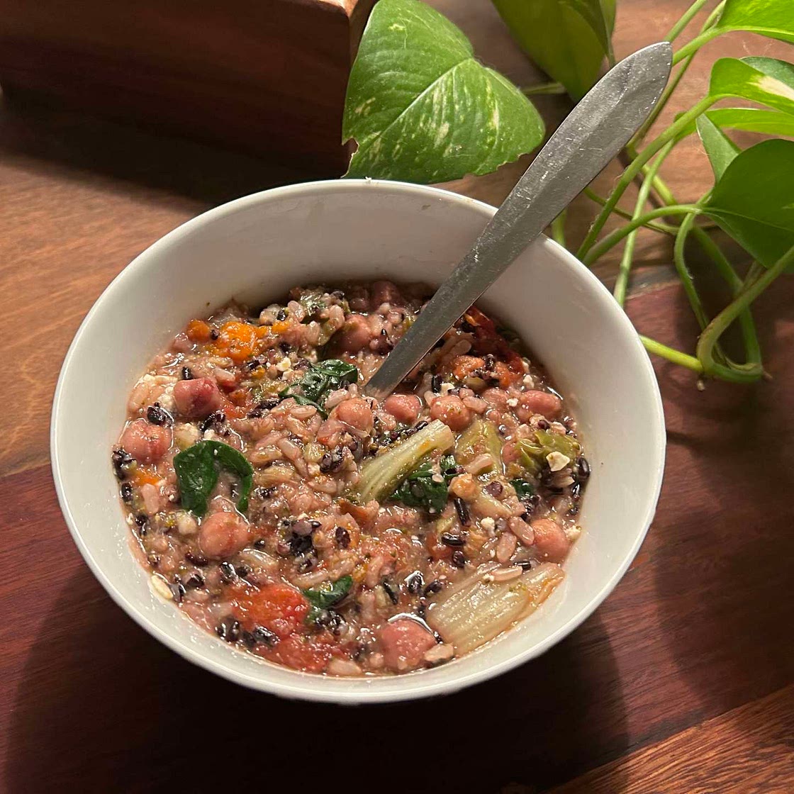 Instant pot Greek lemon veg and rice 