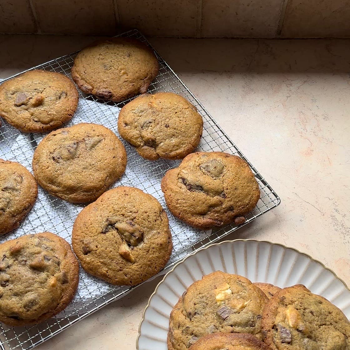 Triple chocolate cookies