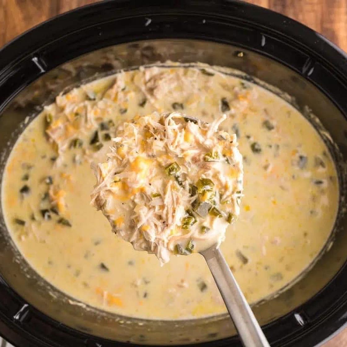 Crock Pot Chicken Chili Relleno Soup