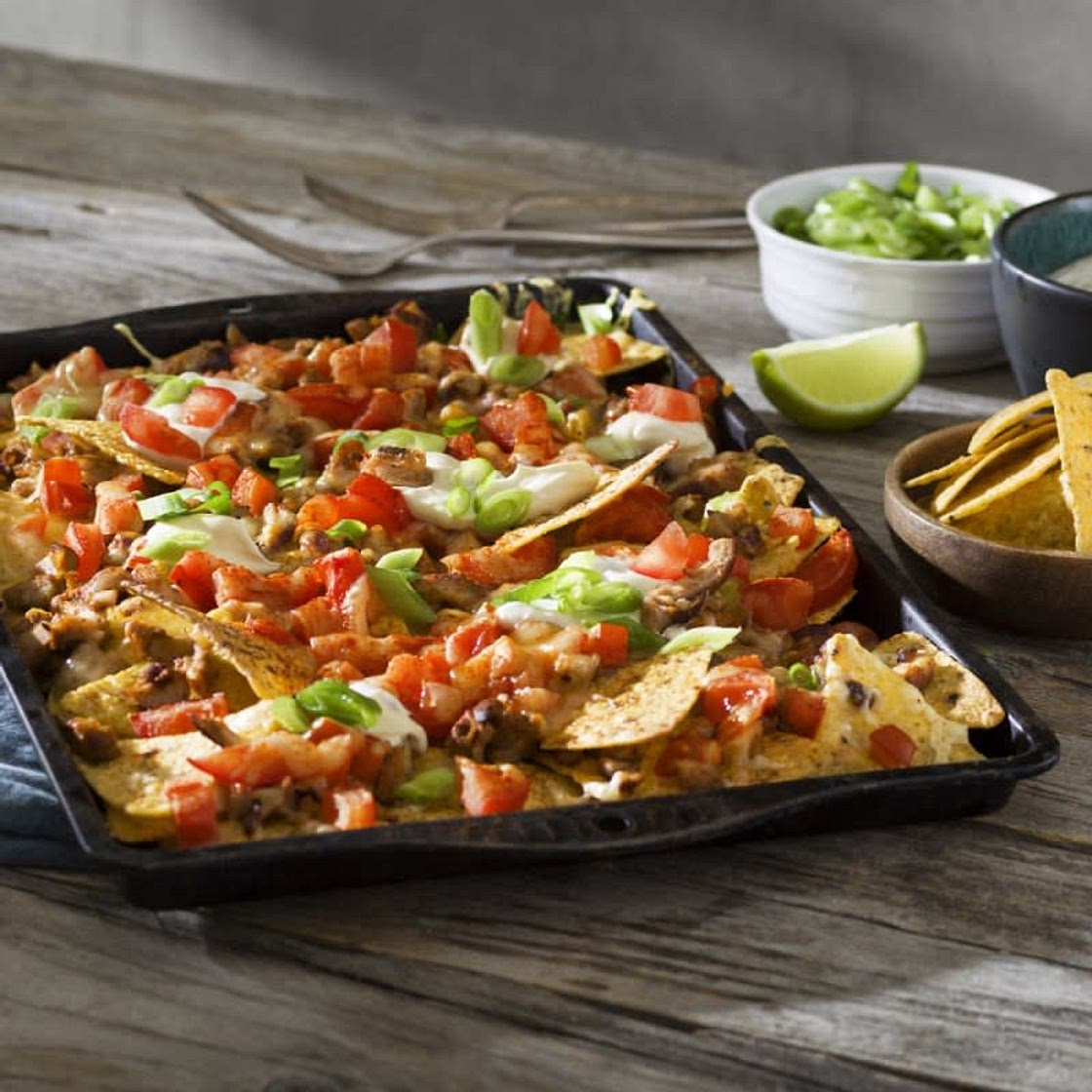 Nachoplåt med kyckling