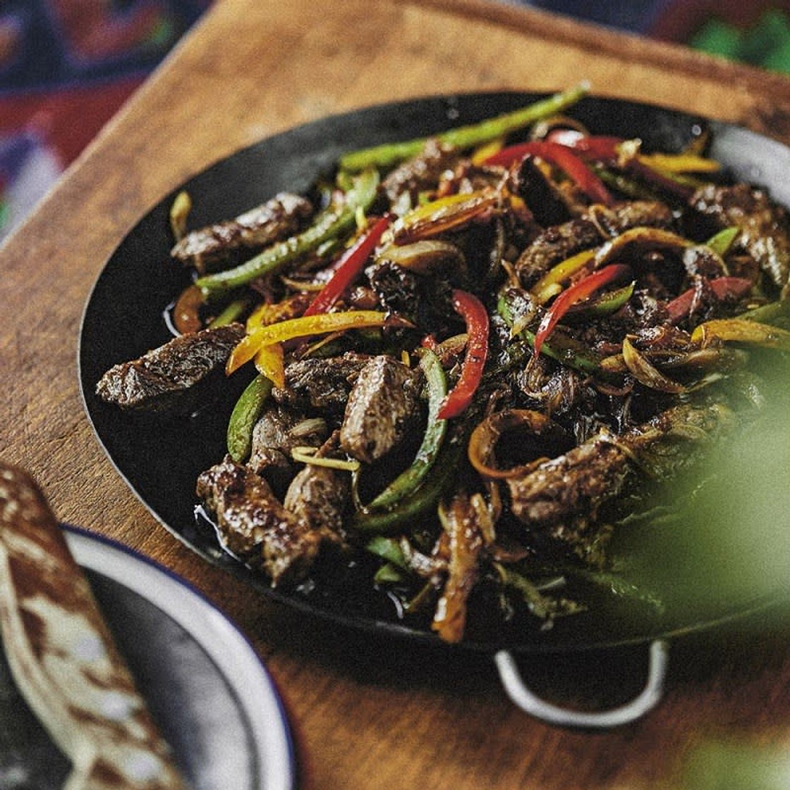 Jamaican pepper steak