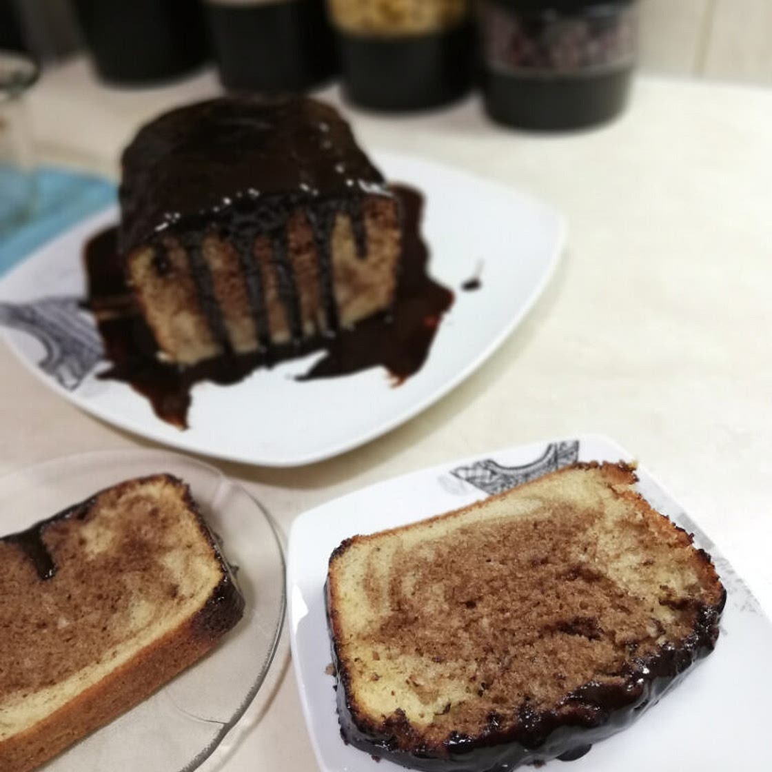 Marbled cake