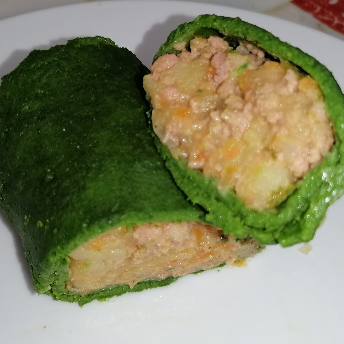 spinach  crepes