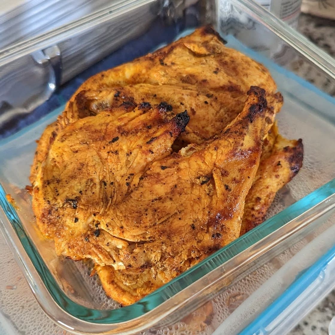 Shawarma-Spiced Grilled Chicken with Garlic Yogurt Sauce