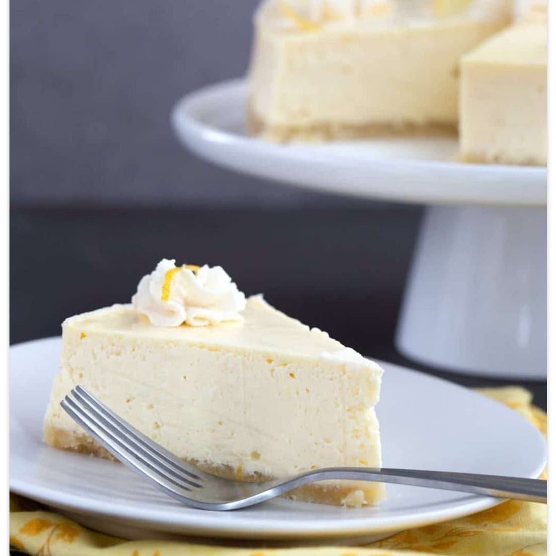 Instant Pot Keto Lemon  Cheesecake