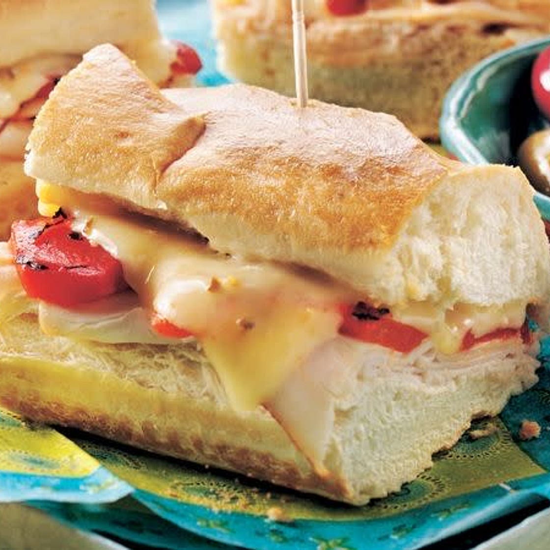 Roasted Red Pepper Grilled Cheese
