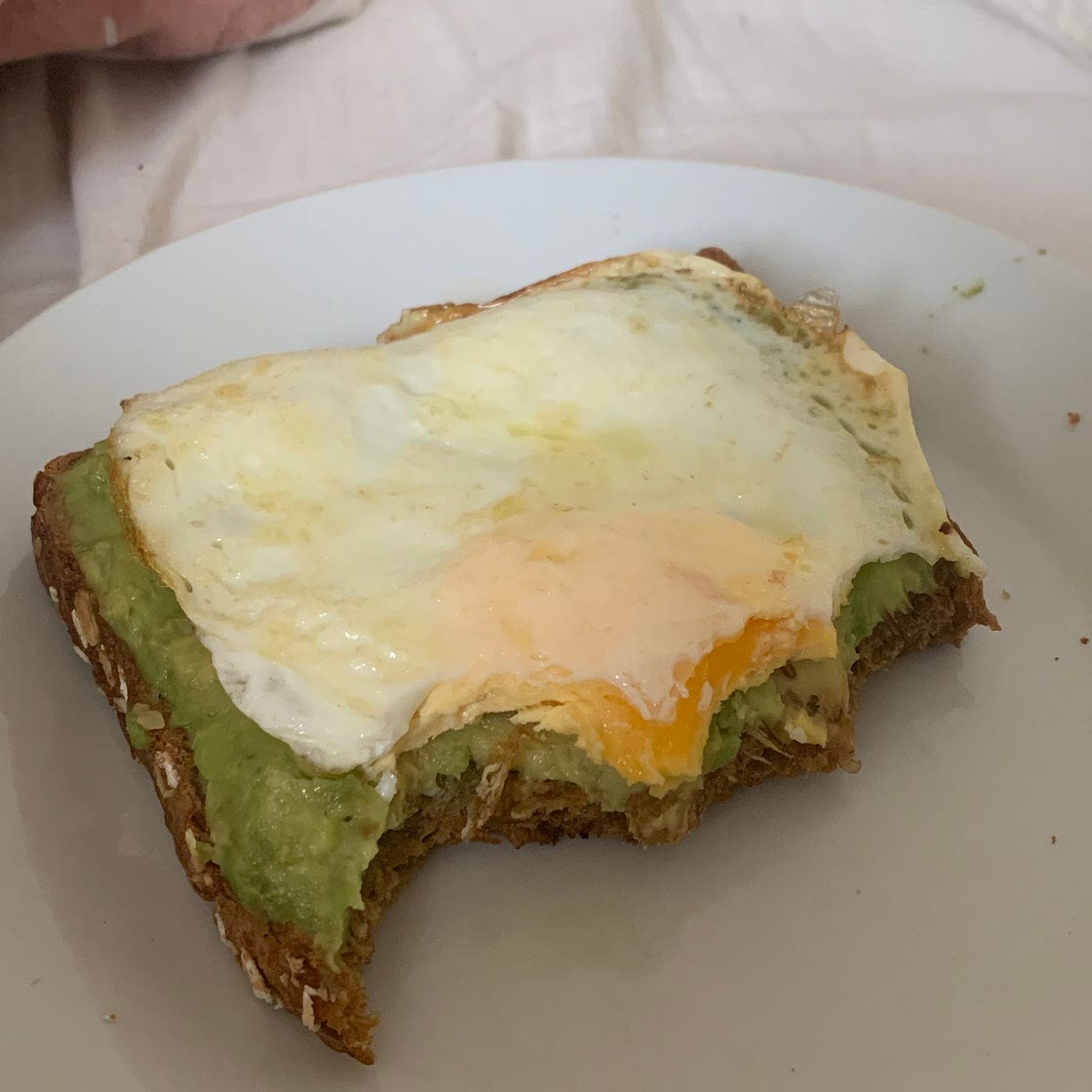 Avocado toast with egg 