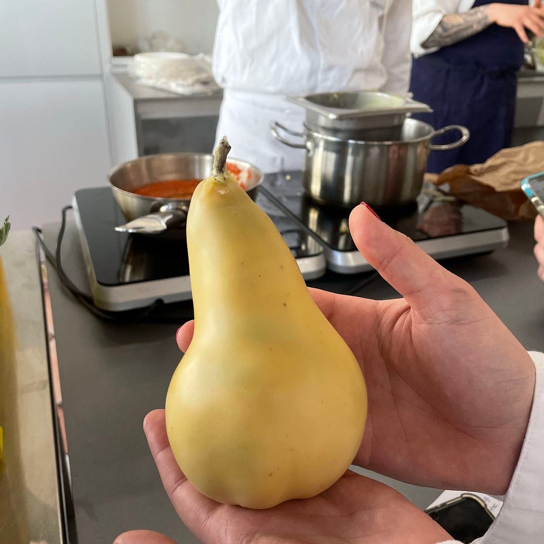 Beeswax fermented pears. 