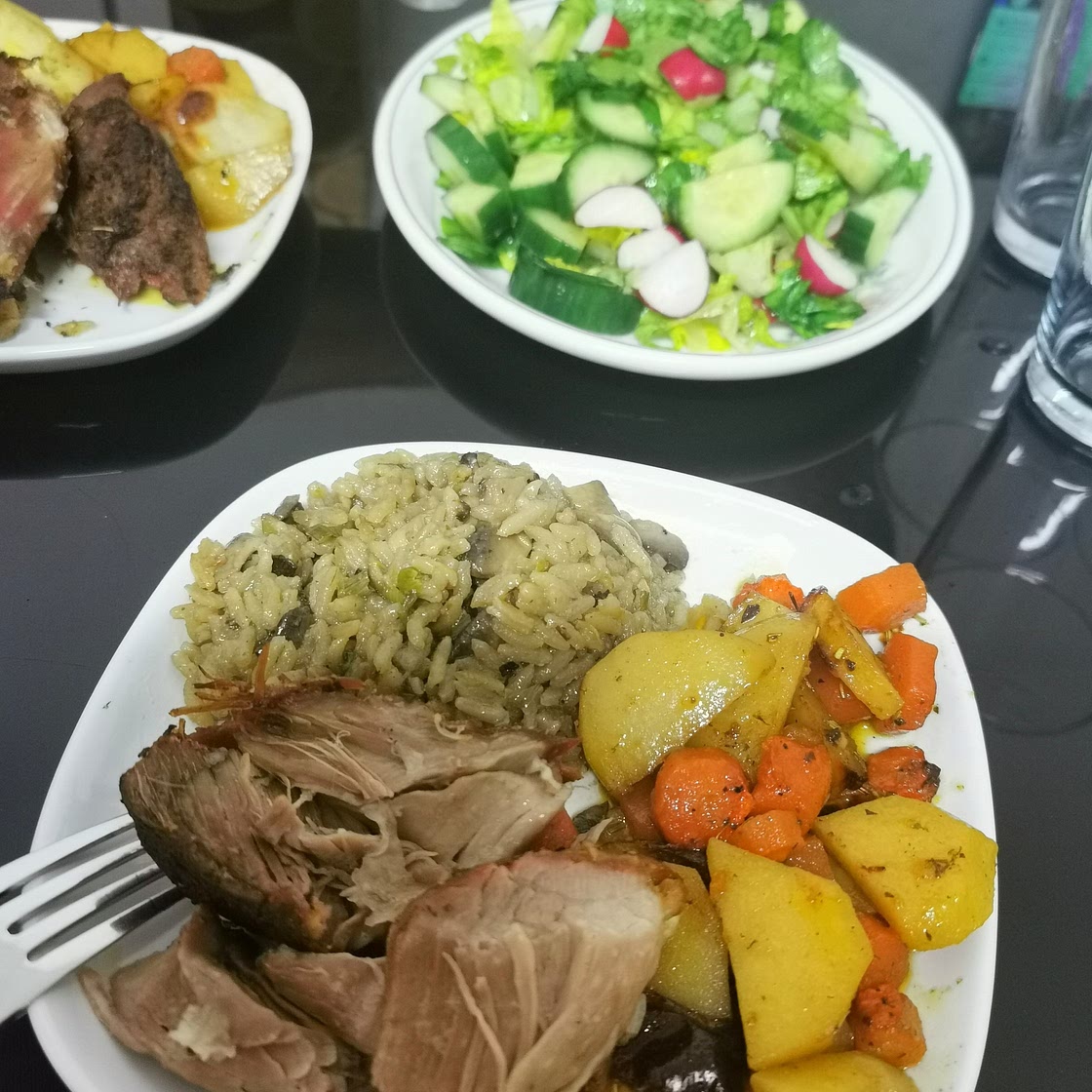 Baked lamb