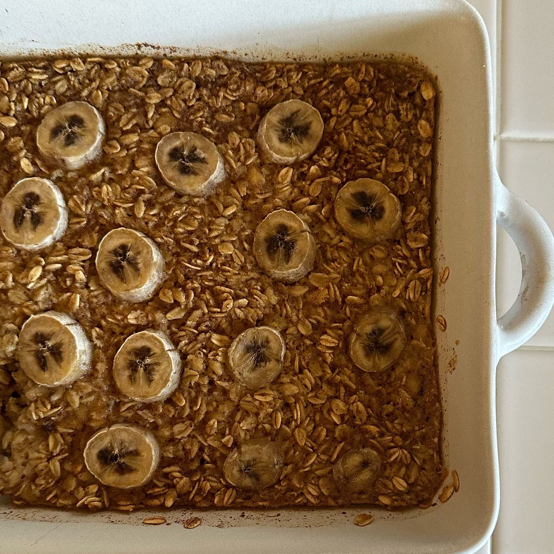 Banana Bread Baked Oatmeal