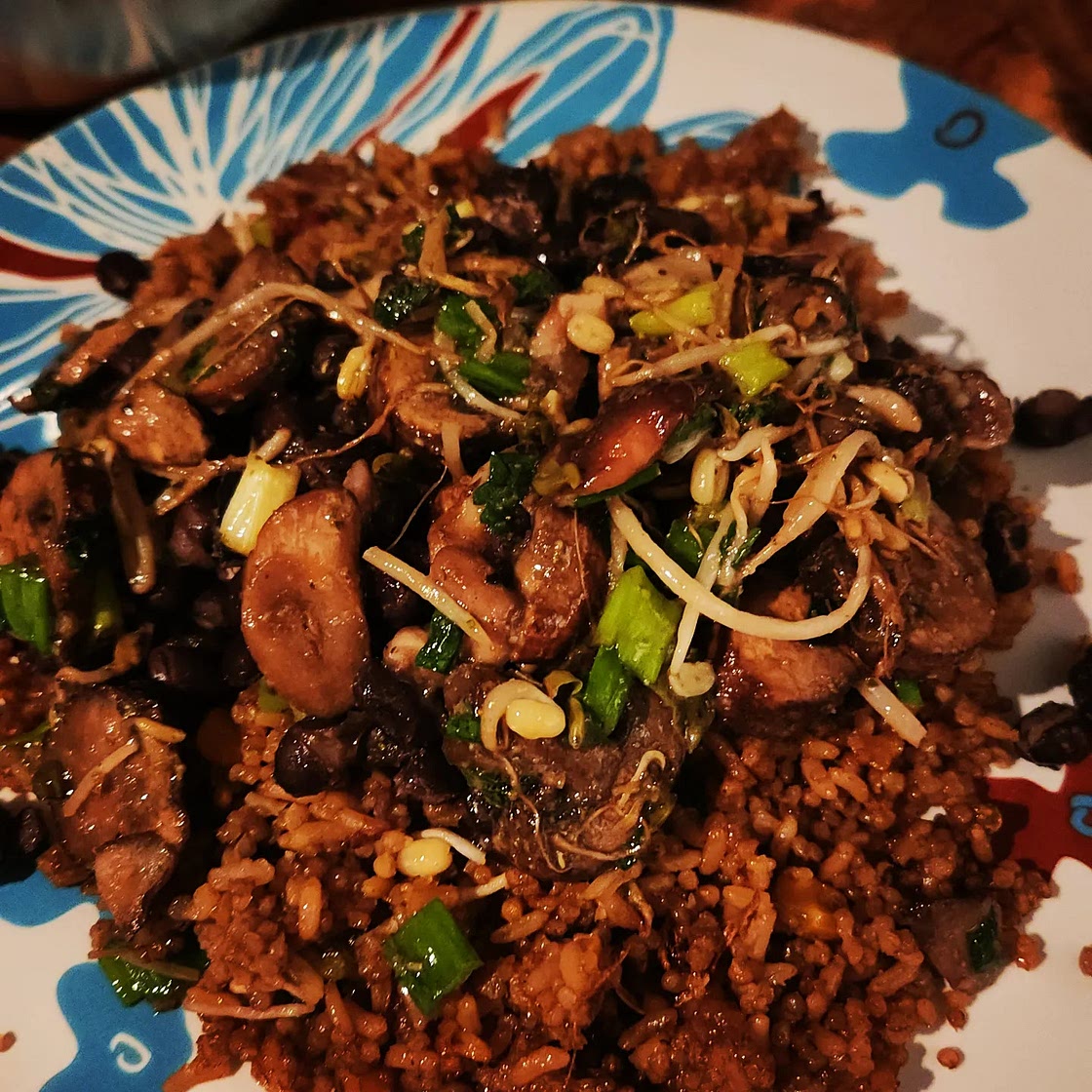 Quick Vegetarian Brown Rice, Quinoa Air Fried Rice