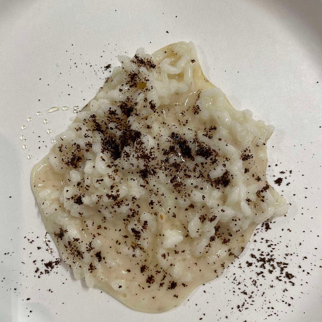 Risotto w/ Ricotta miso, coffee, and honey 