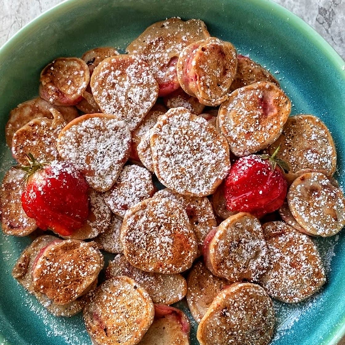 Mini Strawberry Pancake Bites