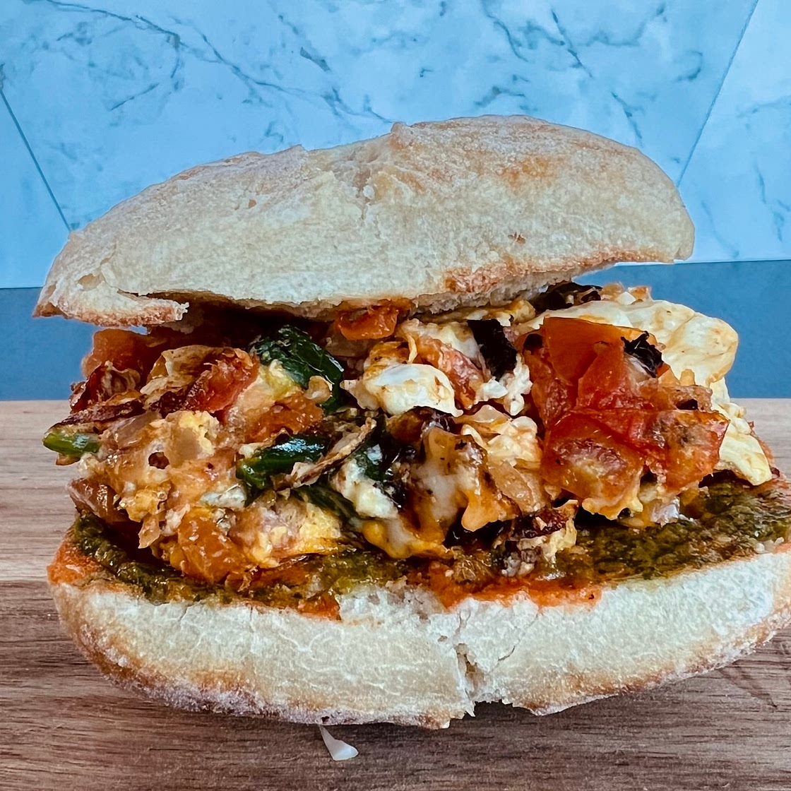 Loaded Veggie Breakfast Sandwich