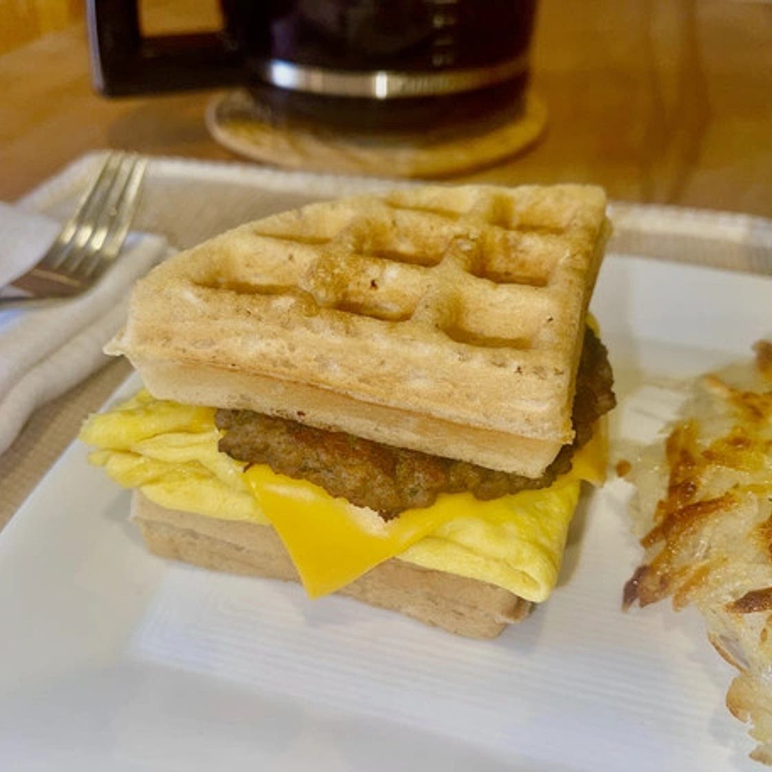 Plant-Based McWaffle Breakfast Sandwiches