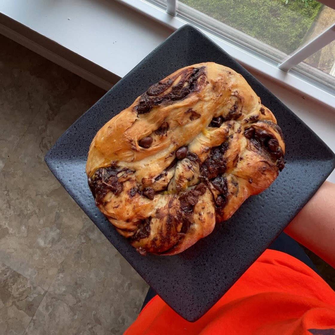 Chocolate Bear Claw Babka