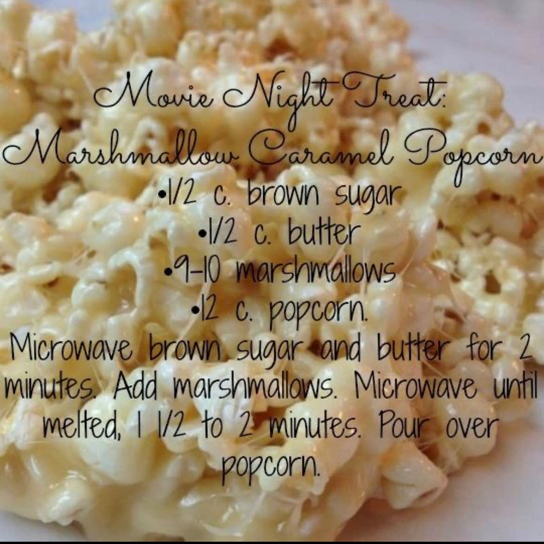 Marshmallow Caramel Popcorn 