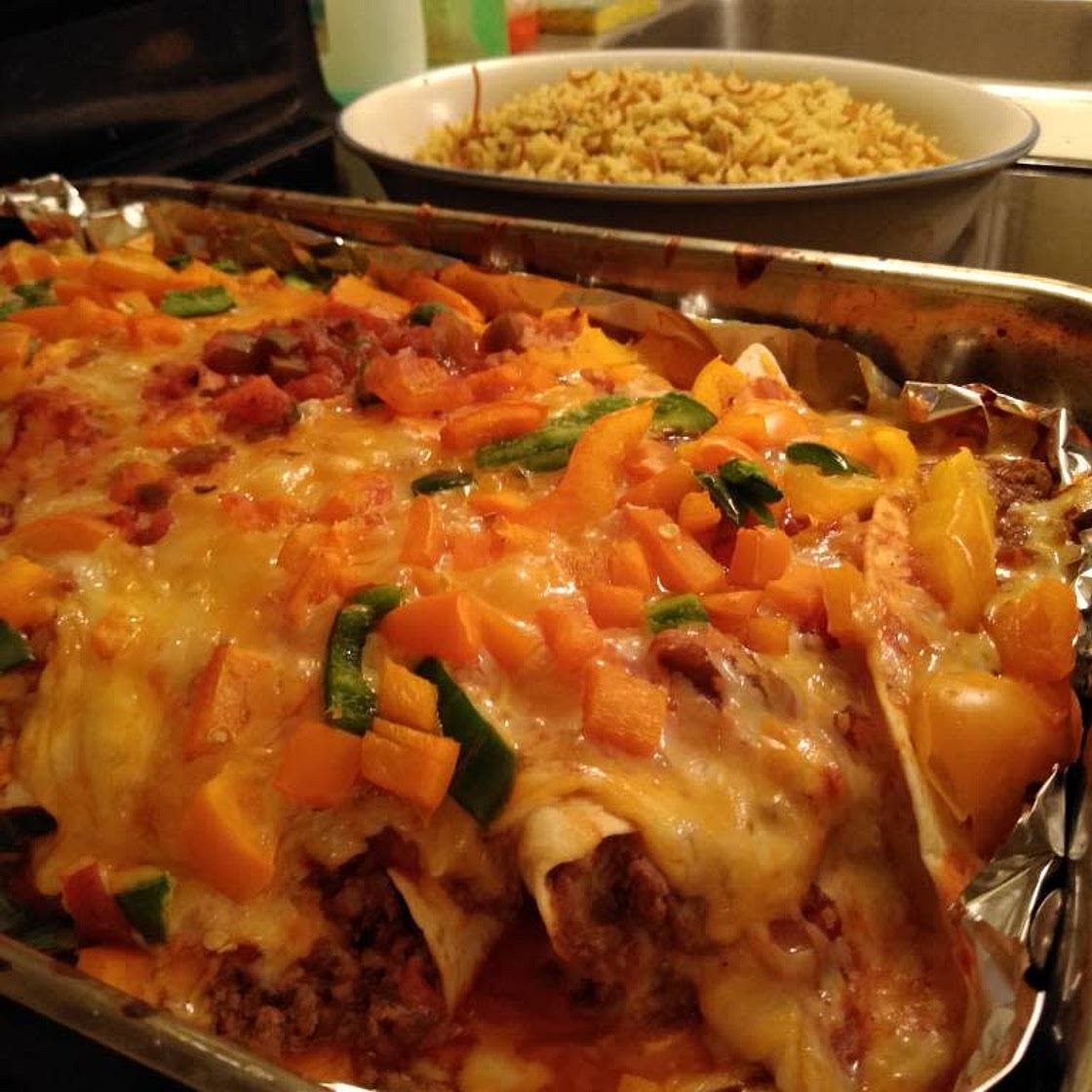 Ninjariffic Mango Enchilladas