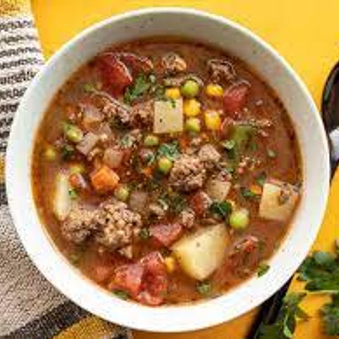 Slow Cooker Beef Vegetable Soup