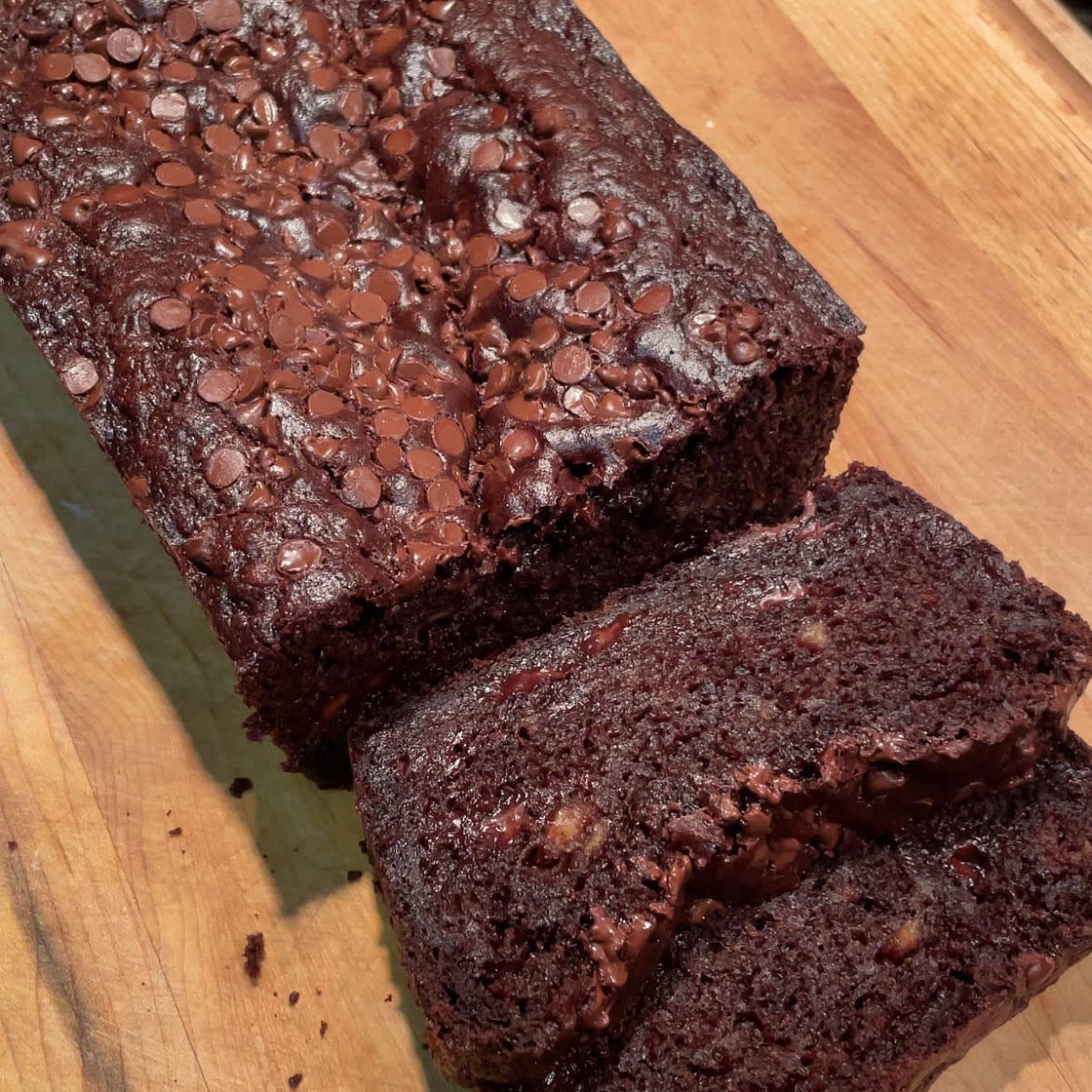 Double Chocolate Banana Bread 