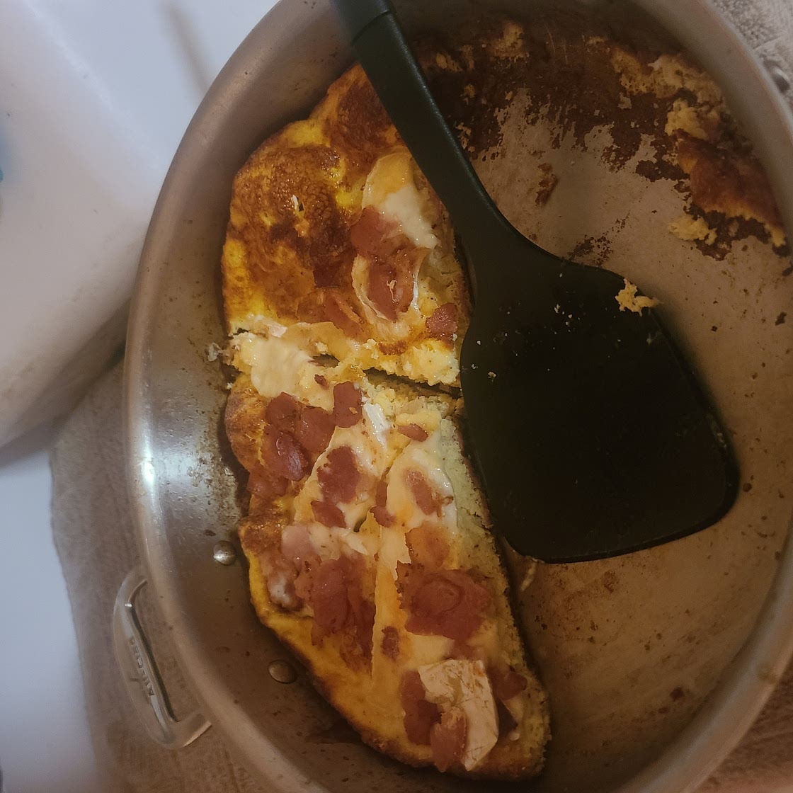 Keto Frittata with Brie and Bacon