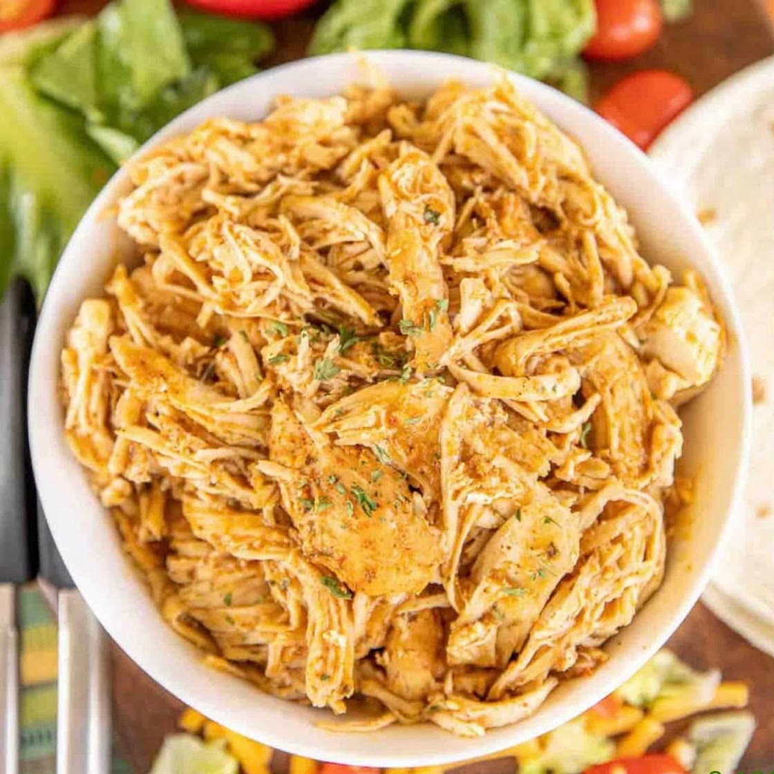 Crockpot Pulled Chicken Tacos