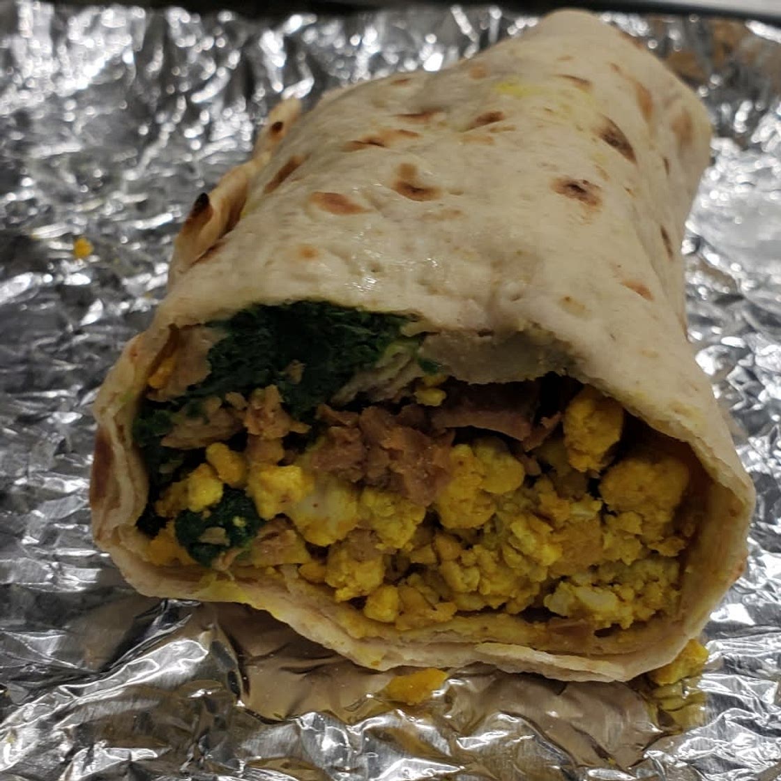 Vegan High-Protein Tofu Scramble Breakfast Burrito