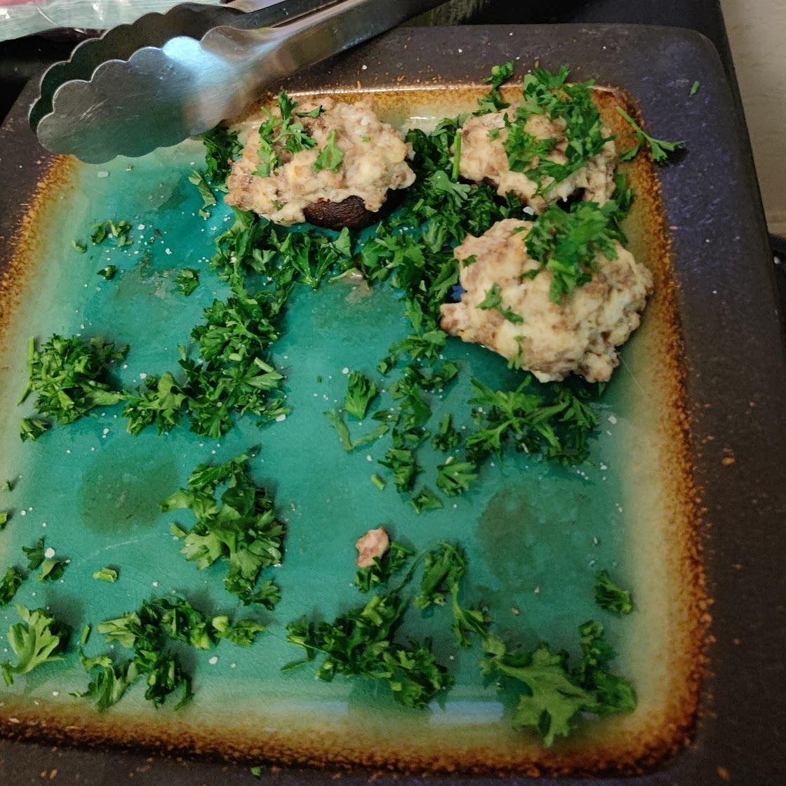 Keto Stuffed Mushrooms with Sausage