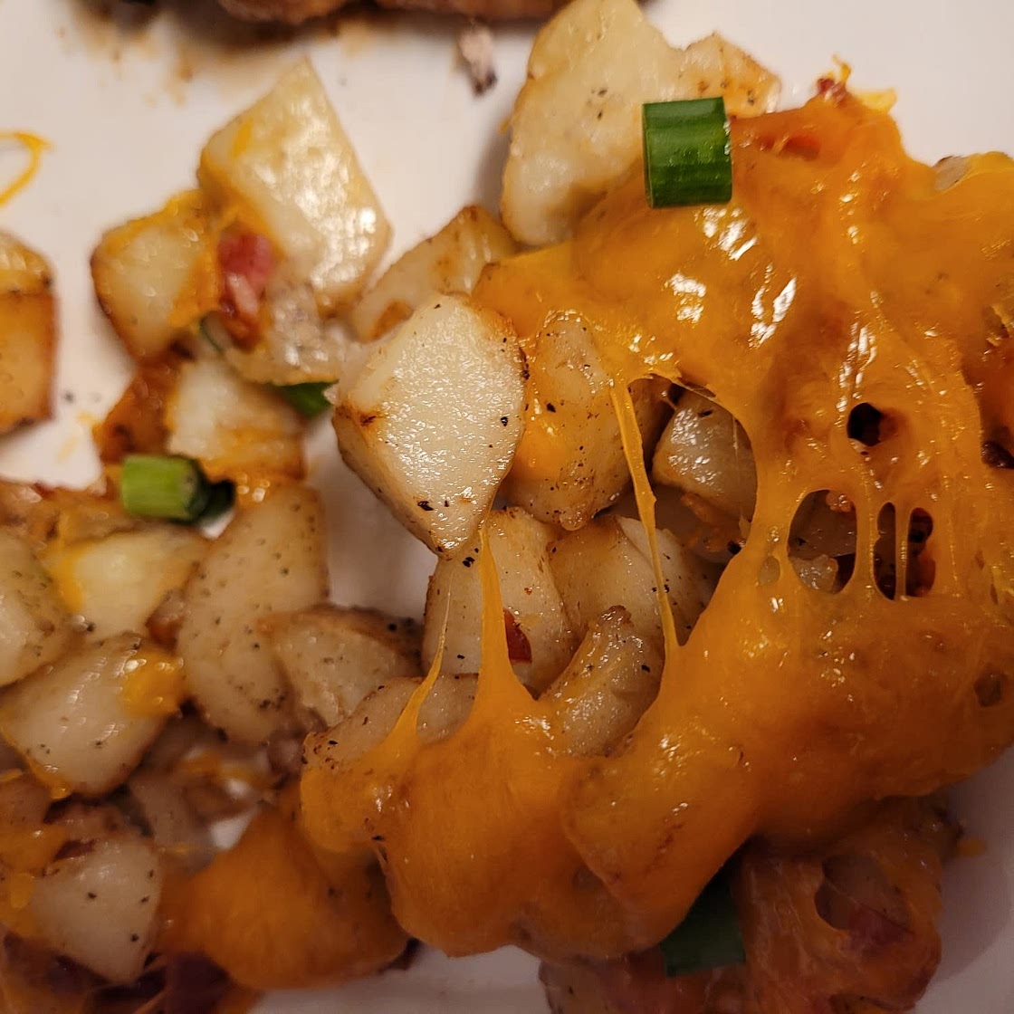 Crispy Cheese and Bacon Potatoes