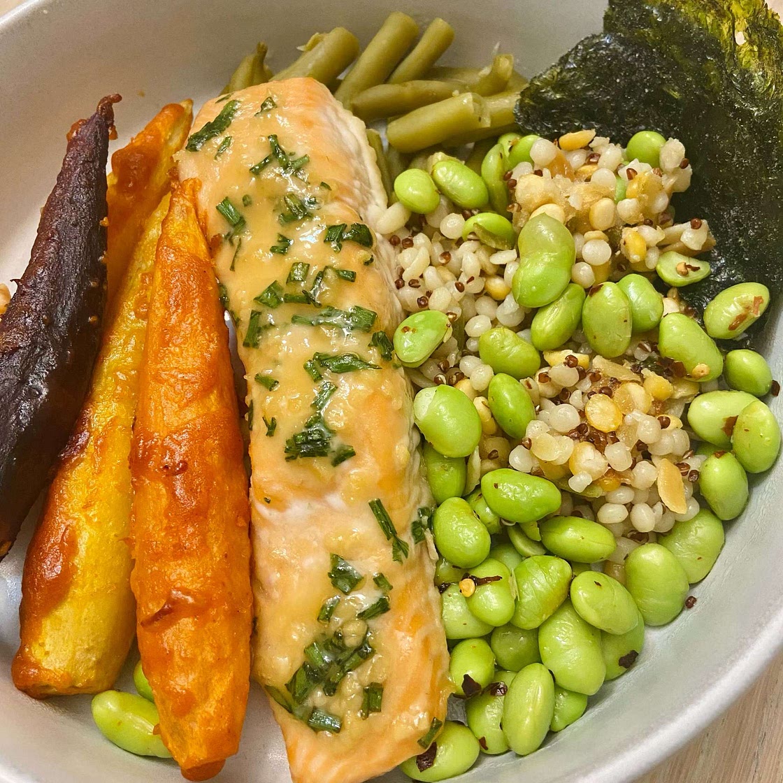 Miso Maple Glazed Salmon