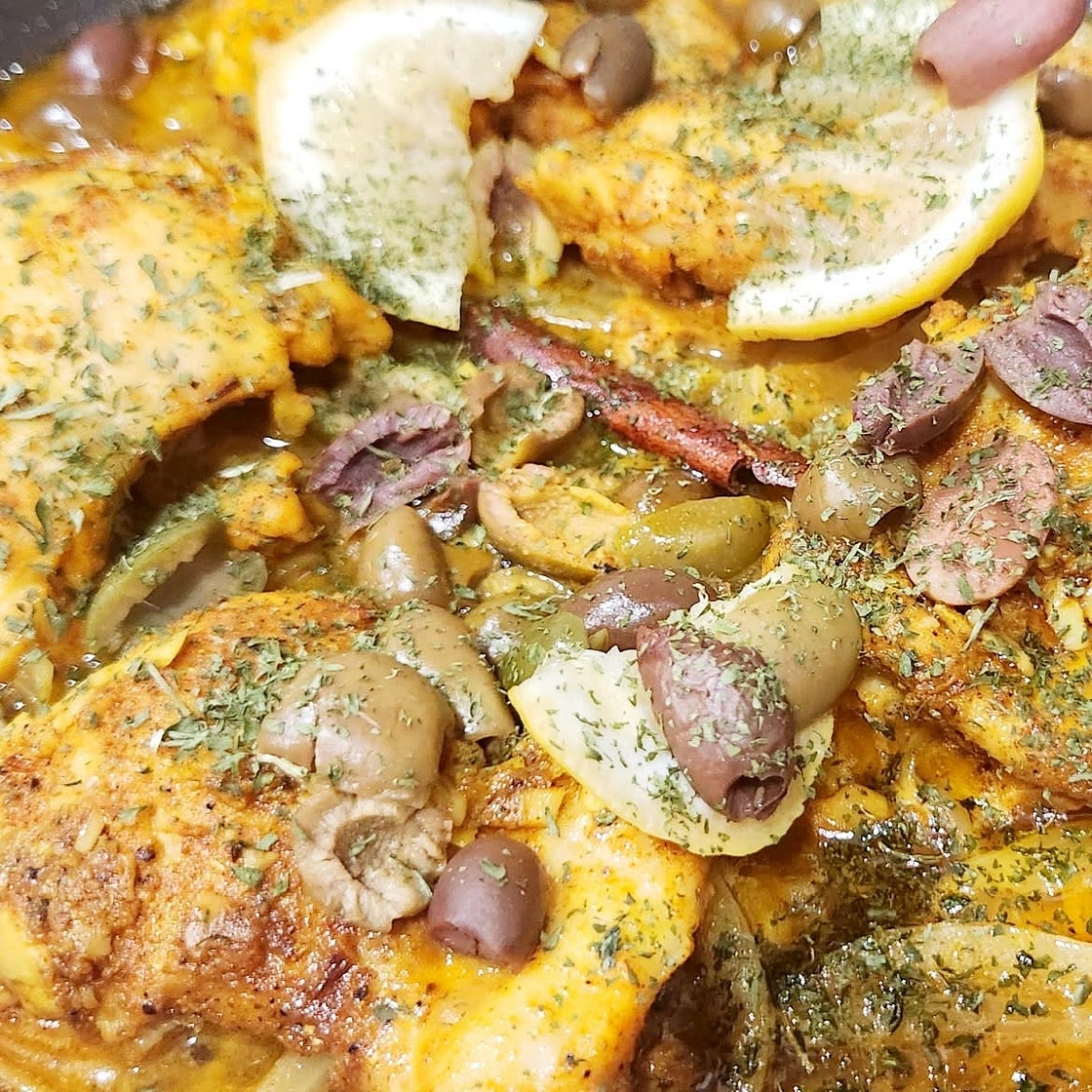 Chicken Tagine With Olives and Preserved Lemons