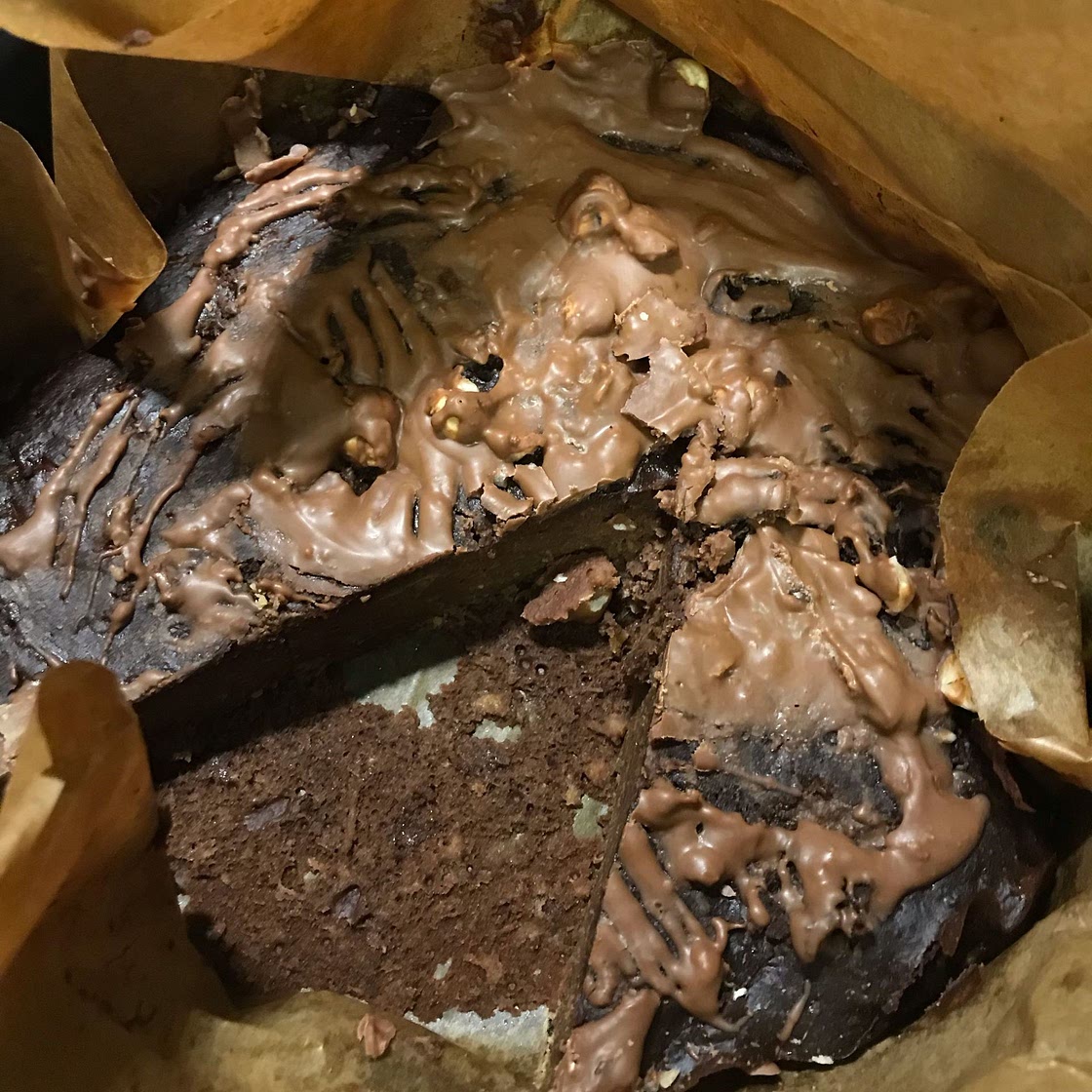 Flourless 3-ingredient brownies