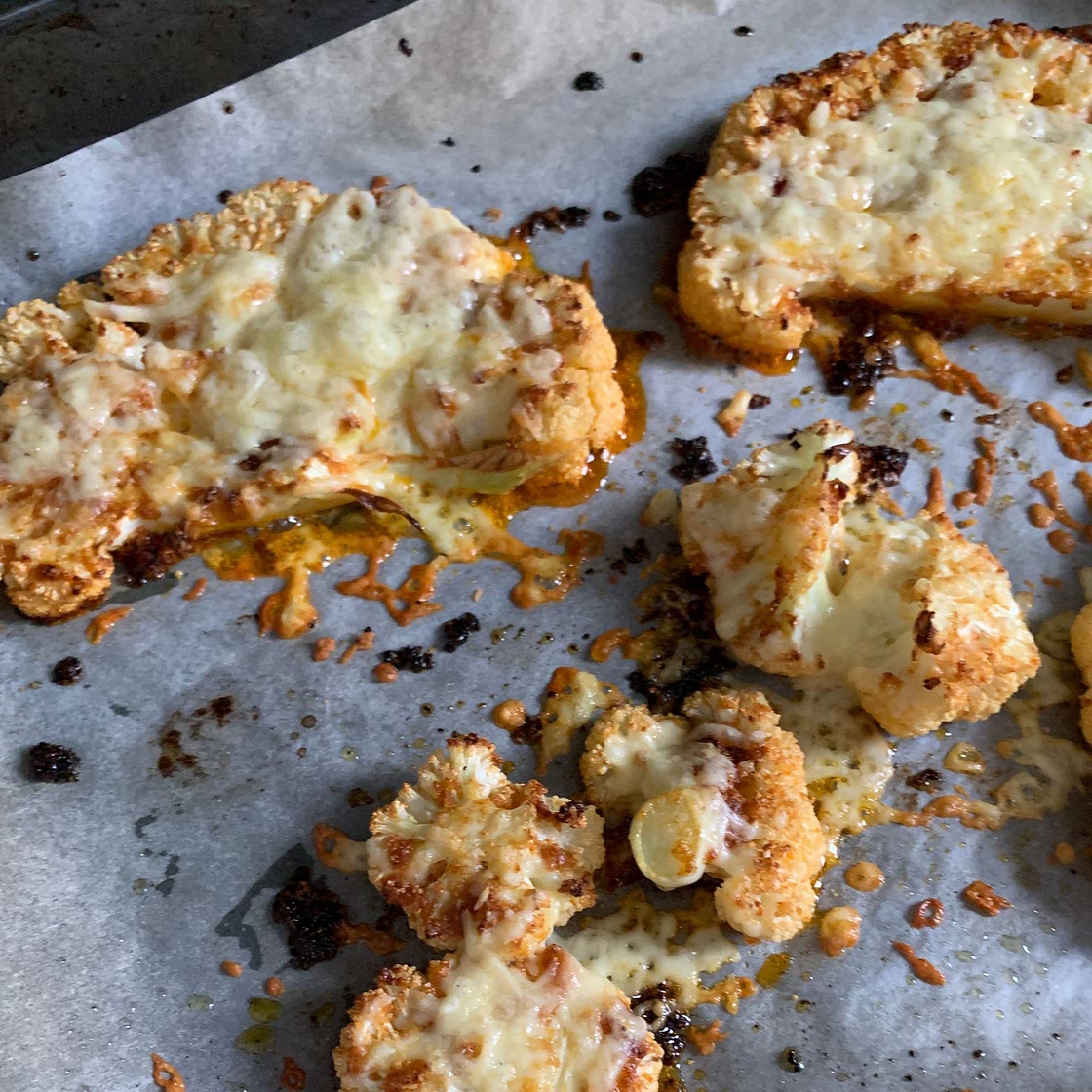 Cheesy Cauliflower Steaks